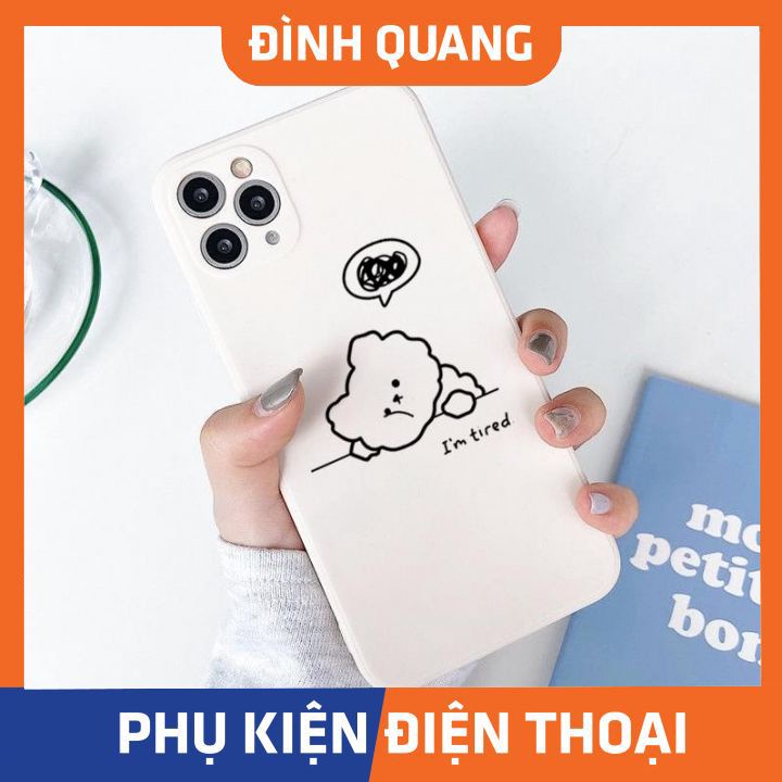 Ốp lưng iphone Gấu tired 6/6plus/6splus/7/7plus/8/8plus/x/xr/xs/11/12/pro/max/plus/promax - ĐQ Store