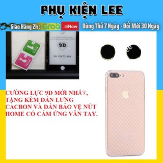 [ Rẻ Vô Địch ] Combo Siêu cường Lực 9D full màn mới nhất cho các đời iphone Tặng nút home cảm ứng vân tay