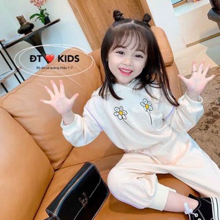 Xả Set hoa cúc kèm mũ cho bé gái