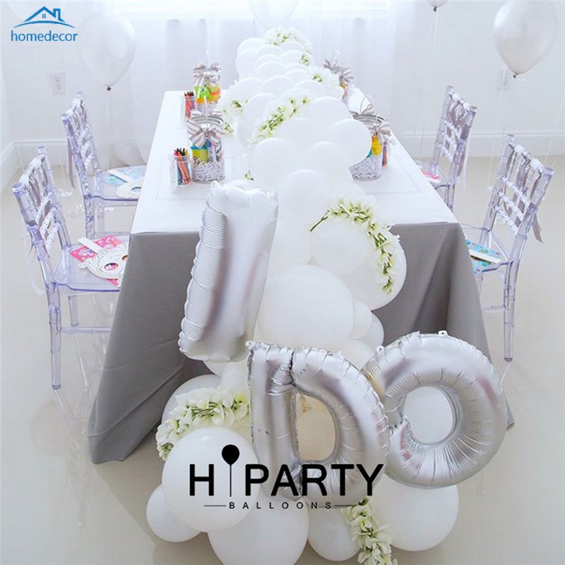 Bong bóng lá bạc 16 inch hình chữ cái dùng trang trí tiệc cưới/sinh nhật