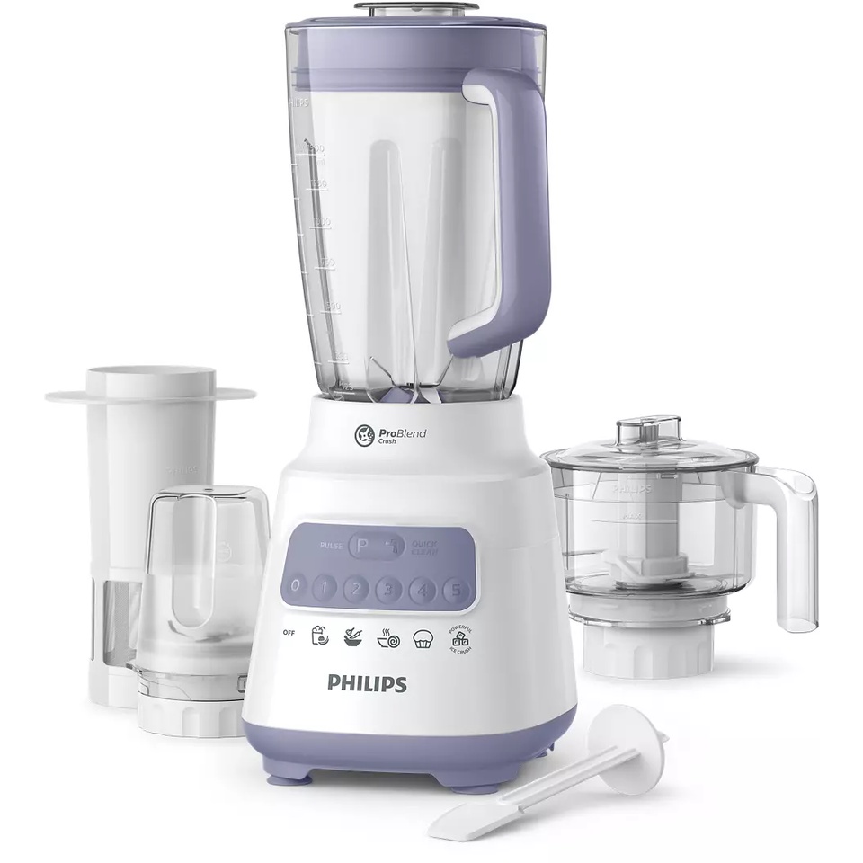 Máy Xay Sinh Tố Đa Năng PHILIPS HR2223/00, Nhiều Phụ Kiện Xay, Công Suất 700 W, Bảo Hành 24 Tháng | BigBuy360 - bigbuy360.vn