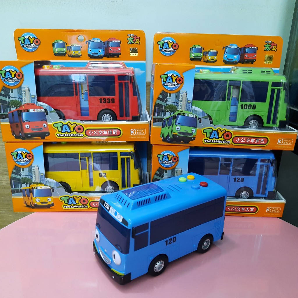 Xe buýt Tayo cỡ lớn có đèn và âm thanh đồ chơi trẻ em Tayo the little Bus đồ chơi trẻ em