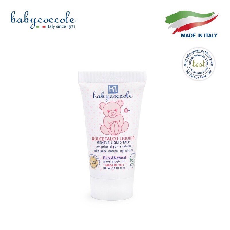 Phấn Rôm Dạng Nước Tinh Chất Bột Bắp Babycoccole 0M+ 30ml