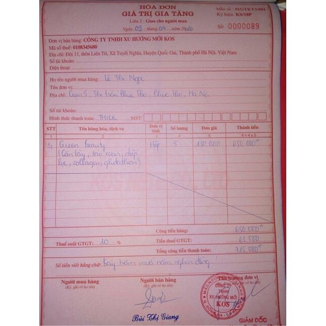 [CHÍNH HÃNG ] Nước Ép Cần Tây Green Beauty | Thế Giới Skin Care