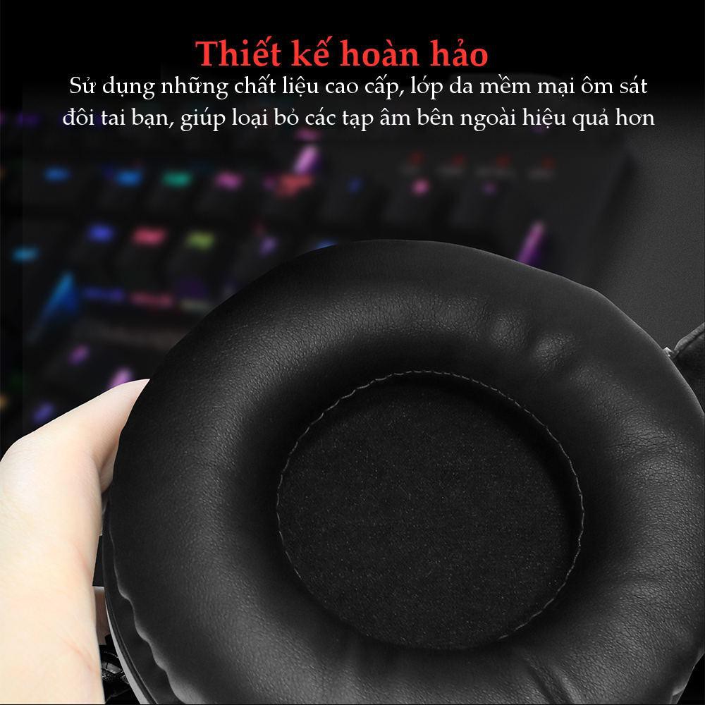 Tai nghe Gaming ECO FANTECH CAPTAIN HG15 Hỗ Trợ Làm Việc và Học Tập Online Âm thanh vòm 7.1 Mic tháo rời