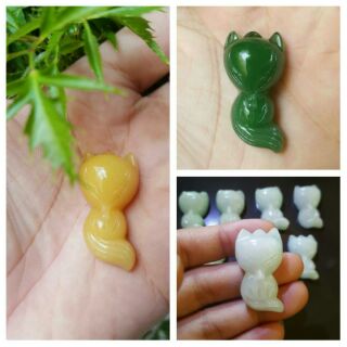 Mặt dây hồ ly đá thiên nhiên