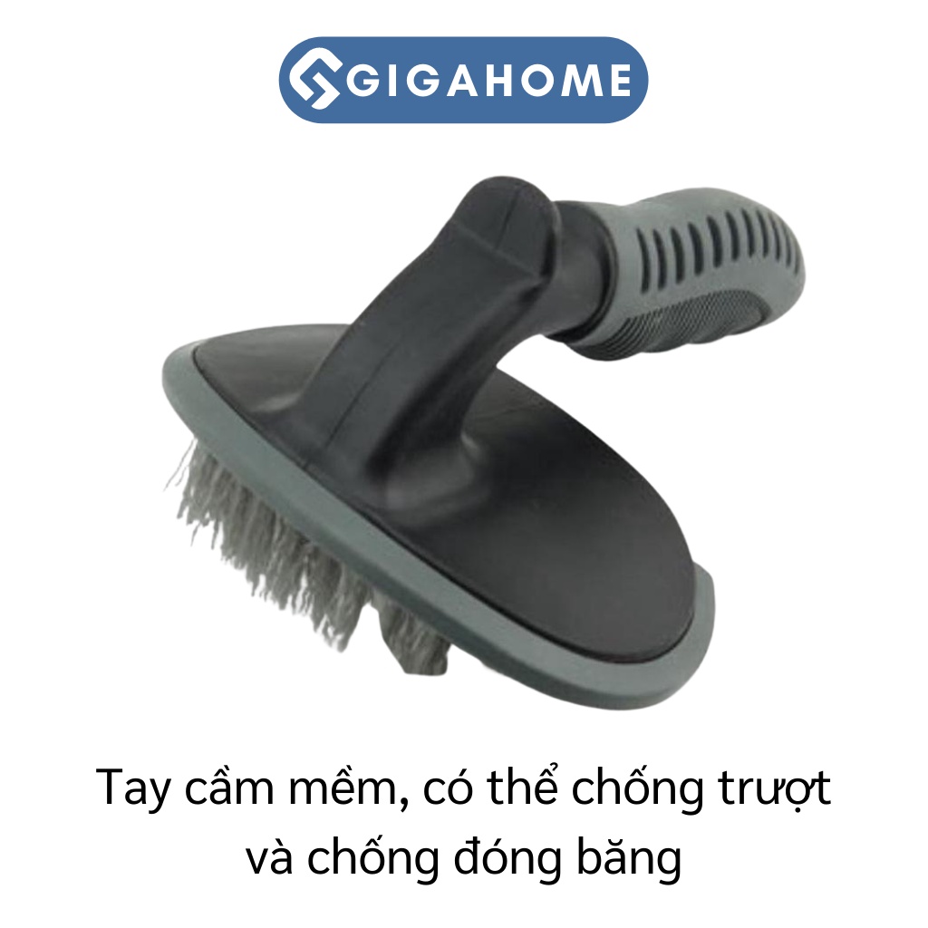 Chổi Cọ Rửa Vành Xe Ô Tô, Xe Máy GIGAHOME Lông Mềm, Tay Cầm Cong 8681