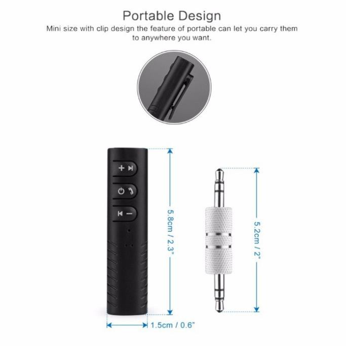 Adapter chuyển đổi tai nghe, loa cắm dây thành Bluetooth không dây JIMMY88