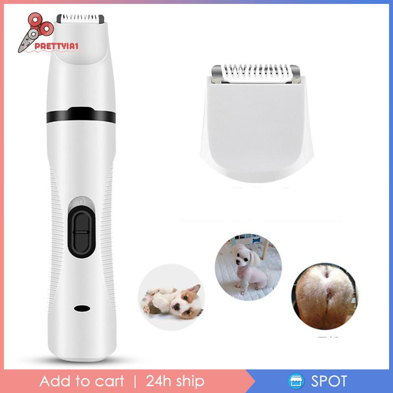 [Prettyia1] Kềm Cắt Móng Cho Thú Cưng Không Đau USB Tiếng Ồn Thấp