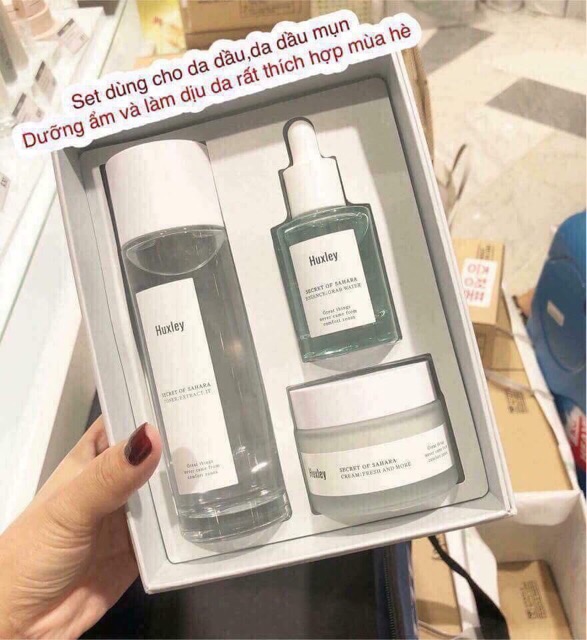 SET DƯỠNG DA HUXLEY DÀNH CHO MỌI LOẠI DA