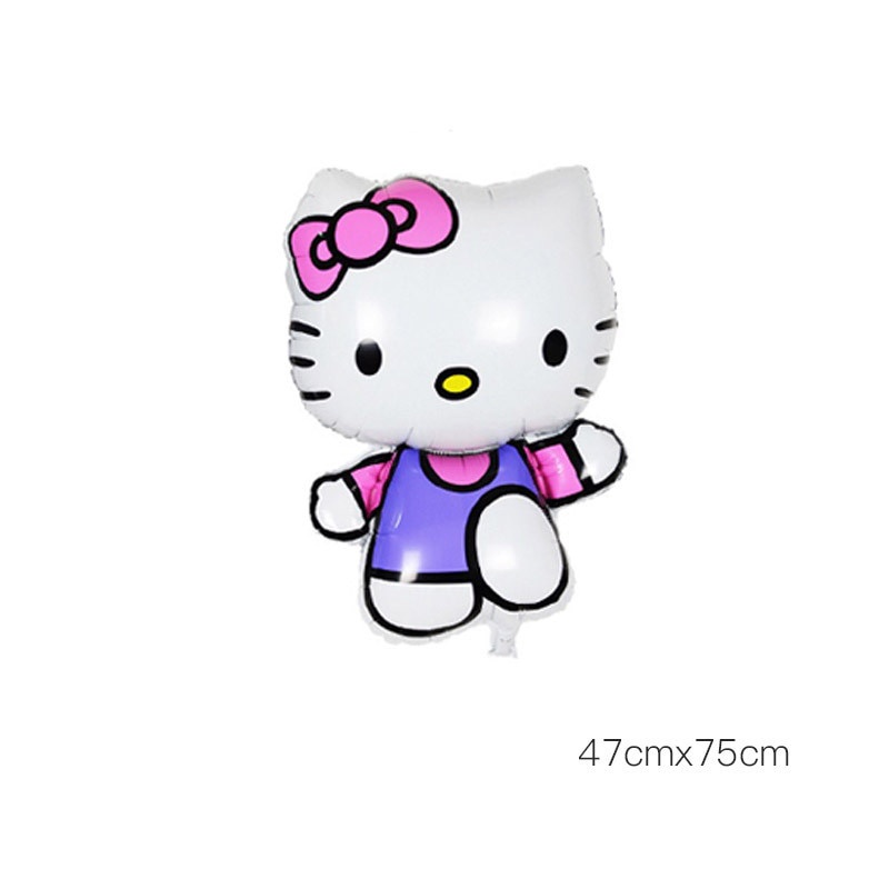 Bong Bóng Lá Nhôm Hình Mèo Hello Kitty Hoạt Hình Trang Trí Tiệc Sinh Nhật Cho Bé