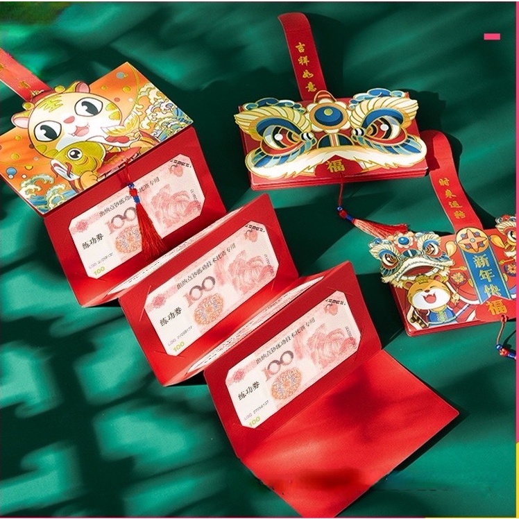 Phong Bao Lì Xì Năm Mới 2023 Angpao CNY angpaw Có Thể Gập Lại Được