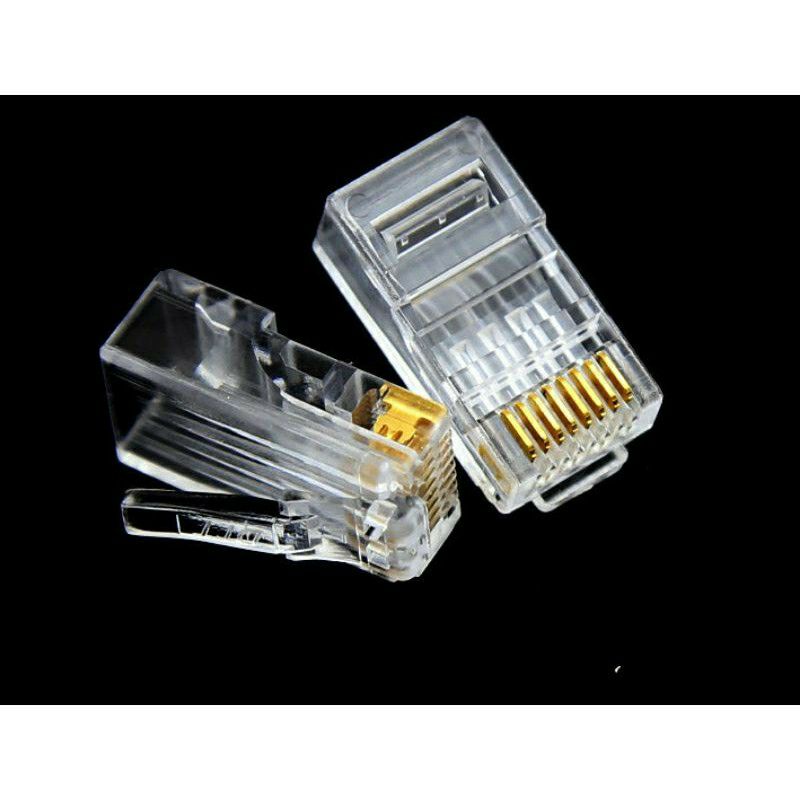 Đầu bấm dây mạng RJ45, hạt mạng LAN cat5e và cat6