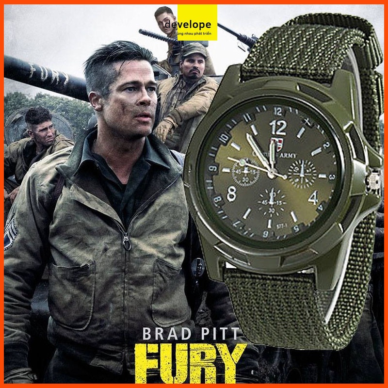 Đồng hồ nam GEMIUS ARMY/ SWISS ARMY kiểu dáng quân đội tặng mắt kính kiểu dáng phi công, chống nước