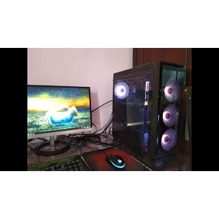 [Chính hãng] Vỏ Case văn phòng , gaming Segotep Halo 6 (Có thể lựa chọn Fan LED đi kèm)