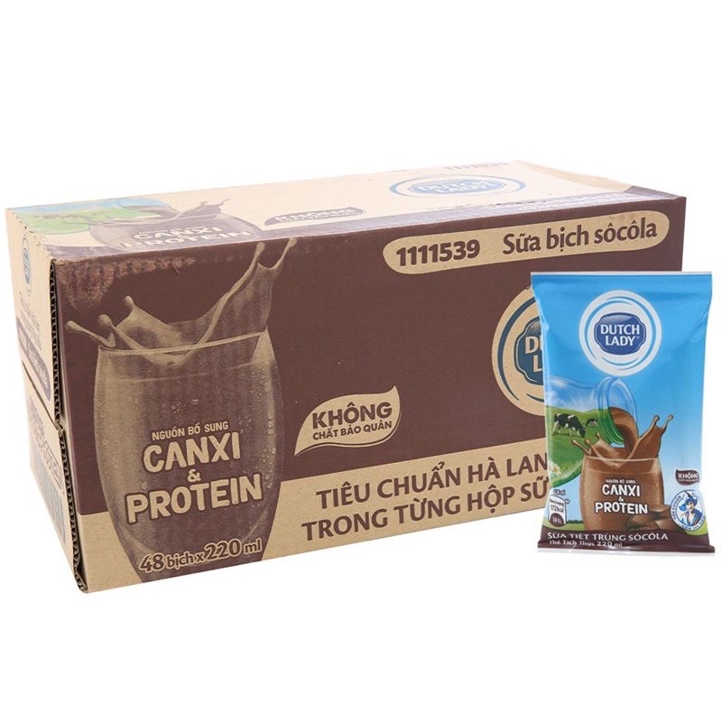 Sữa bịch Cô Gái Hà Lan 220ml  - Đủ các vị