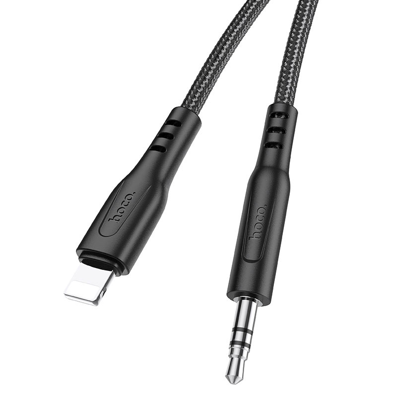 Dây cáp âm thanh Hoco UPA18 jack 3.5mm to Lightning, kết nối loa, tai nghe chụp với điện thoại dài 1M - CHÍNH HÃNG