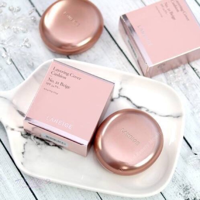 (thinhnv95) PHẤN NƯỚC LANEIGE SPF50+PA+++ LANEIGE LAYERING COVER CUSHION MẪU MỚI 2018