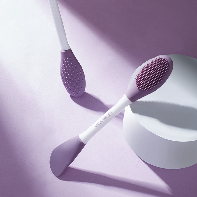 Cọ Rửa Mặt Silicone Hai Đầu Thiết Kế Nhỏ Gọn Tiện Lợi