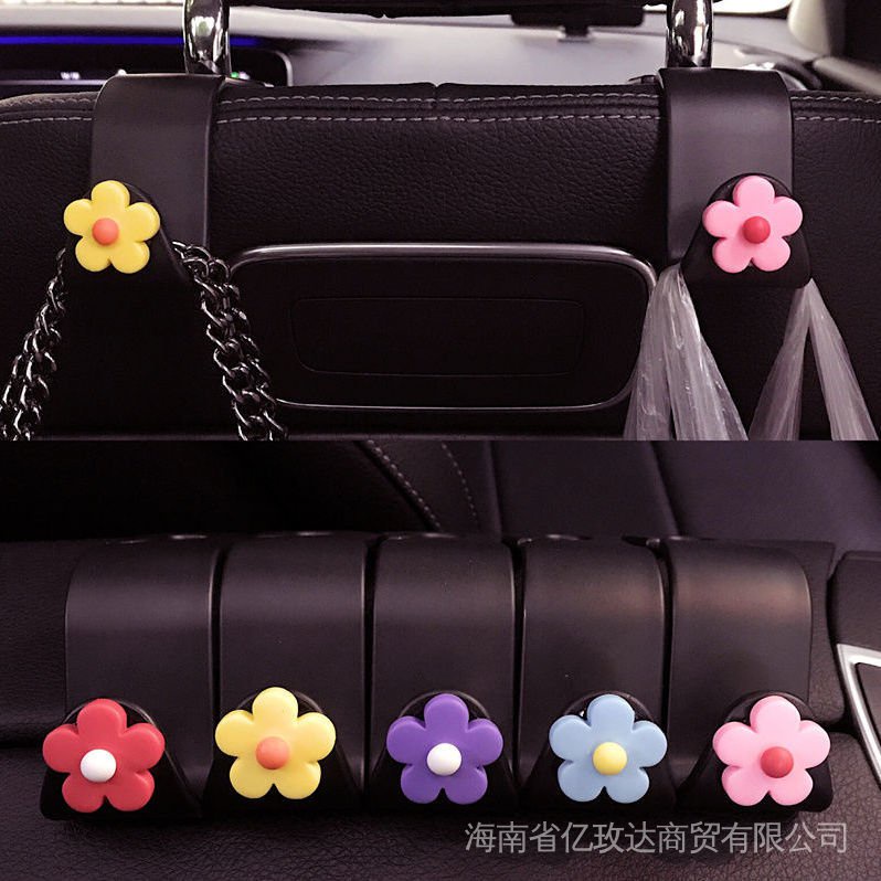 [2 cái] Móc Treo Đồ Gắn Lưng Ghế Xe Hơi Tiện Dụng