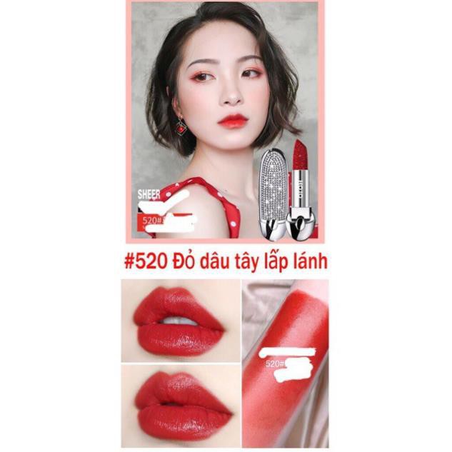 [Có màu mới] Son Thỏi Hojo Princess Phi Thuyền Đính Đá Kèm Gương Soi sang chảnh | BigBuy360 - bigbuy360.vn
