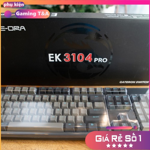 Bàn Phím Cơ E-Dra EK3104 Pro Gateron Switch - Version 2021 - Blue/Brown/Red/Yellow Sw - Chính Hãng - Bảo Hành 24 Tháng | WebRaoVat - webraovat.net.vn