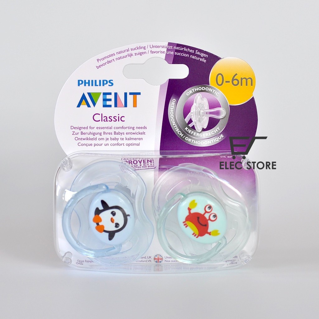 Ty giả Philips Avent cho bé từ 0-6 tháng (SCF169/33) Sản xuất tại Anh