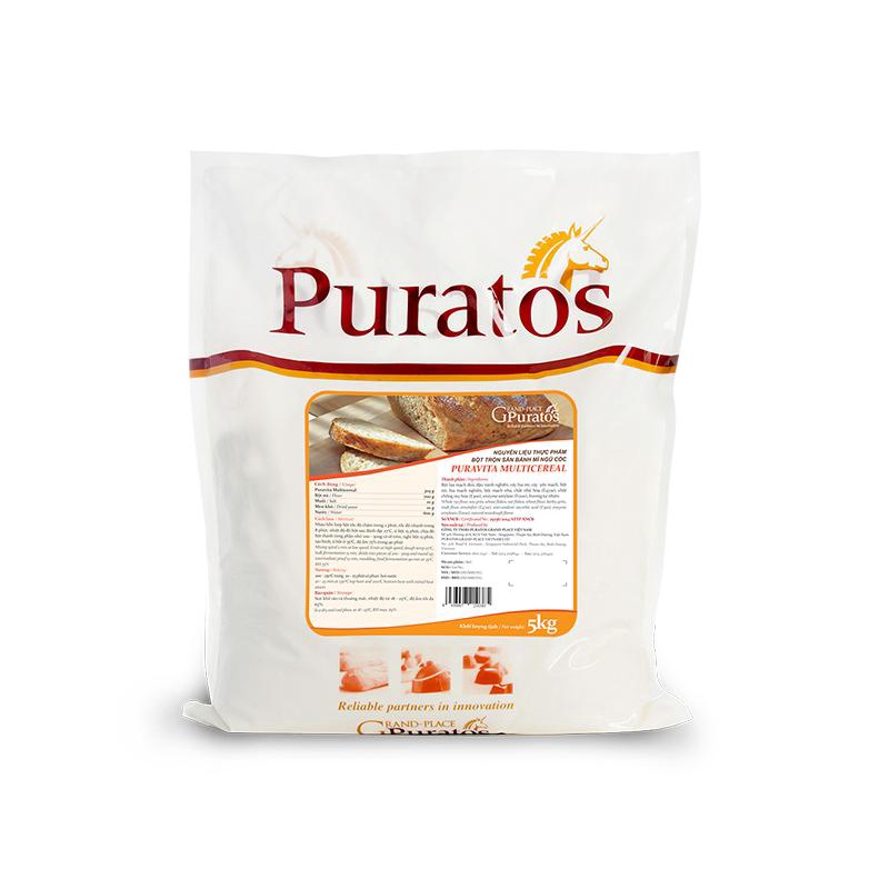 Bột Trộn Hạt Ngũ Cốc Puravita Multicereal 1Kg ( tách bao 5kg)