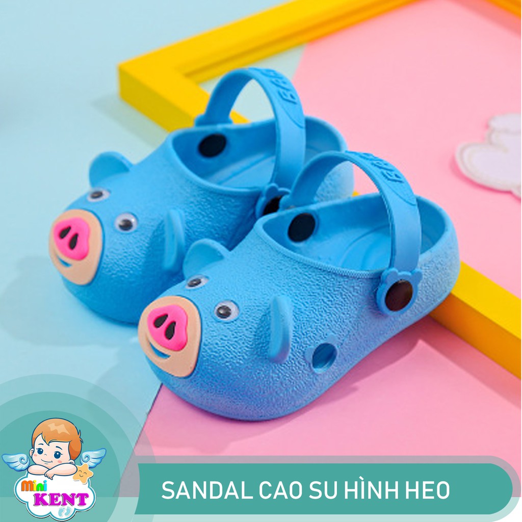 Dép sandal quai hậu hình heo cho bé