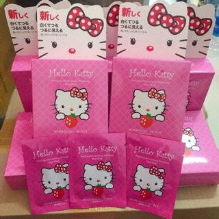 Hộp Mặt nạ bùn khoáng lột mụn Hello kitty (Hộp 10 gói)