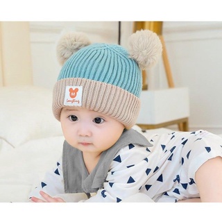 Sét nón len khăn quàng cổ micky