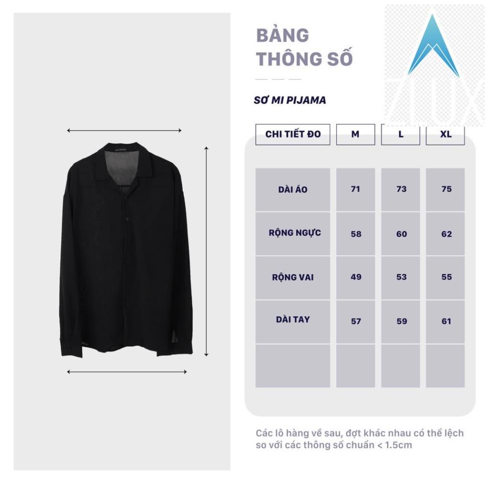 💔 Áo sơ mi nam nữ Pijama City Cycle - Áo sơ mi cổ vest Unisex dài tay Local Brand 💔