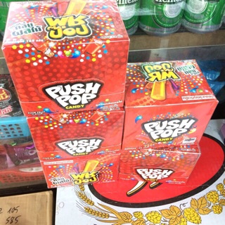 Hộp 12 Thỏi Kẹo Son PushPop 14g
