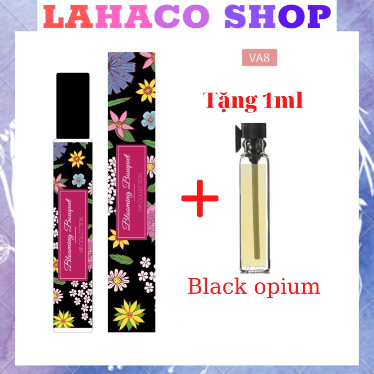 Tinh dầu nước hoa nữ thơm lâu chính hãng mini giá rẻ BLOOMING BOUQUET dầu thơm Pháp Lahaco Shop