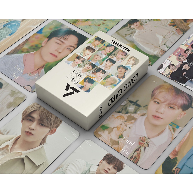 Hộp 54 Thẻ LOMO Hình Nhóm Nhạc SEVENTEEN