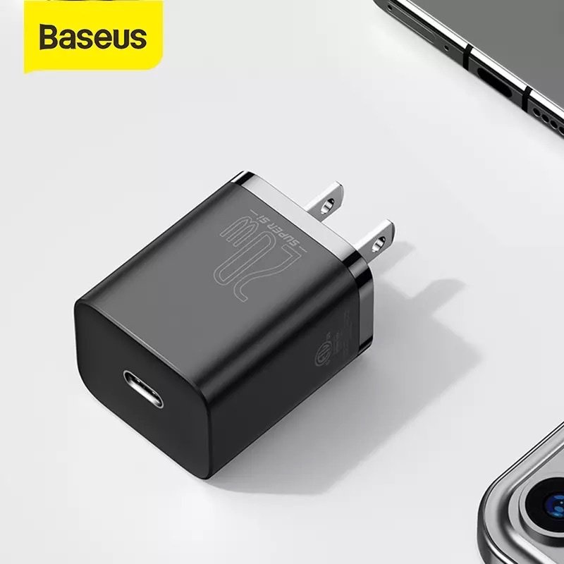 Bộ sạc nhanh , củ sạc Baseus 20W PD Super Si  TZCCUP  Hỗ Trợ Sạc Nhanh QC3.0  Cho Android / iPhone