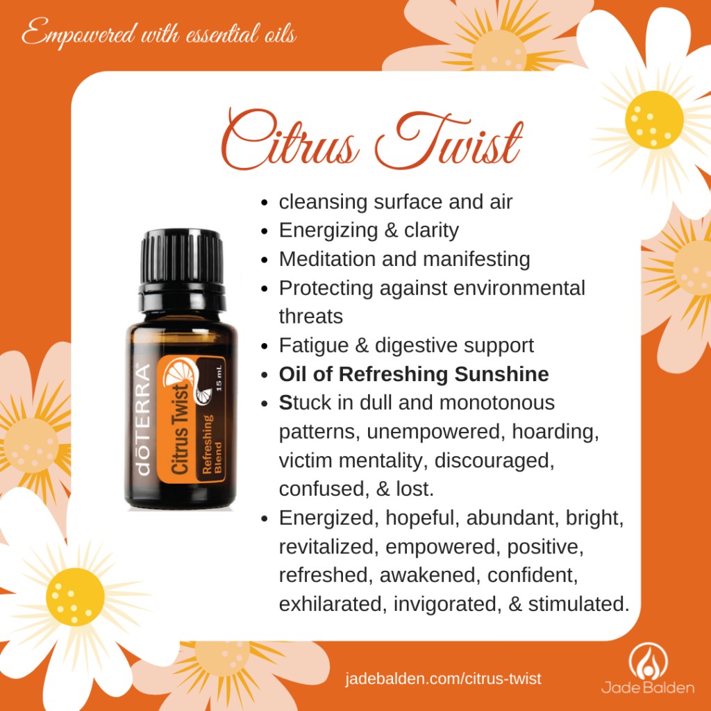 Tinh dầu Cam xoắn Citrus Twist  Tinh Dầu Nguyên Chất doTERRA USA - doTERRA Essential Oil