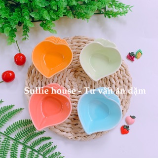 Bát sứ quả đào mini