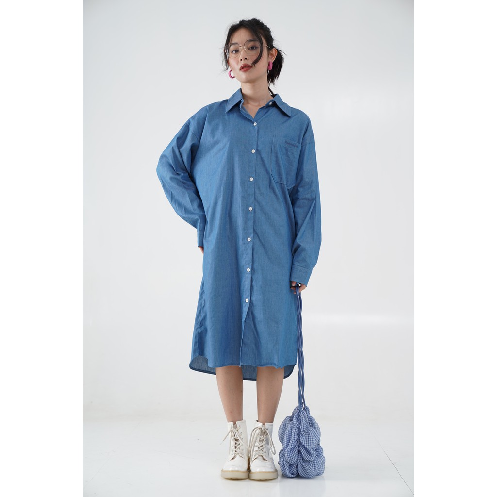 [Mã FATHANG5 giảm 10K đơn 50K] Váy dài giả denim Kuchimade KU65 | WebRaoVat - webraovat.net.vn