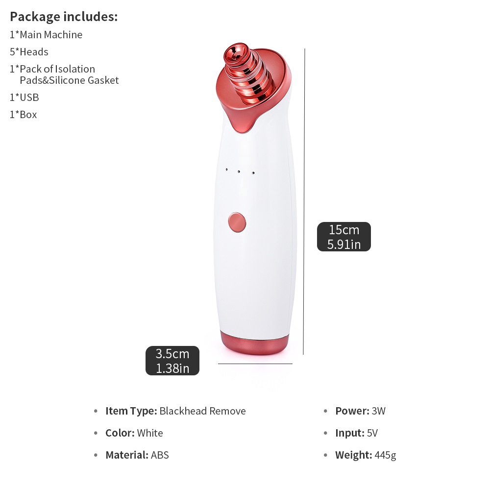 Máy hút mụn đầu đen/mụn trứng cá FOREVERLILY làm sạch da mặt chăm sóc hiệu quả