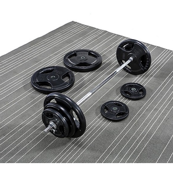 Bộ 2 tạ miếng gang tạ bánh gang 3 lỗ 2kg 3kg 5kg 10kg + đòn tạ 1m5 + tặng găng tay có cuốn