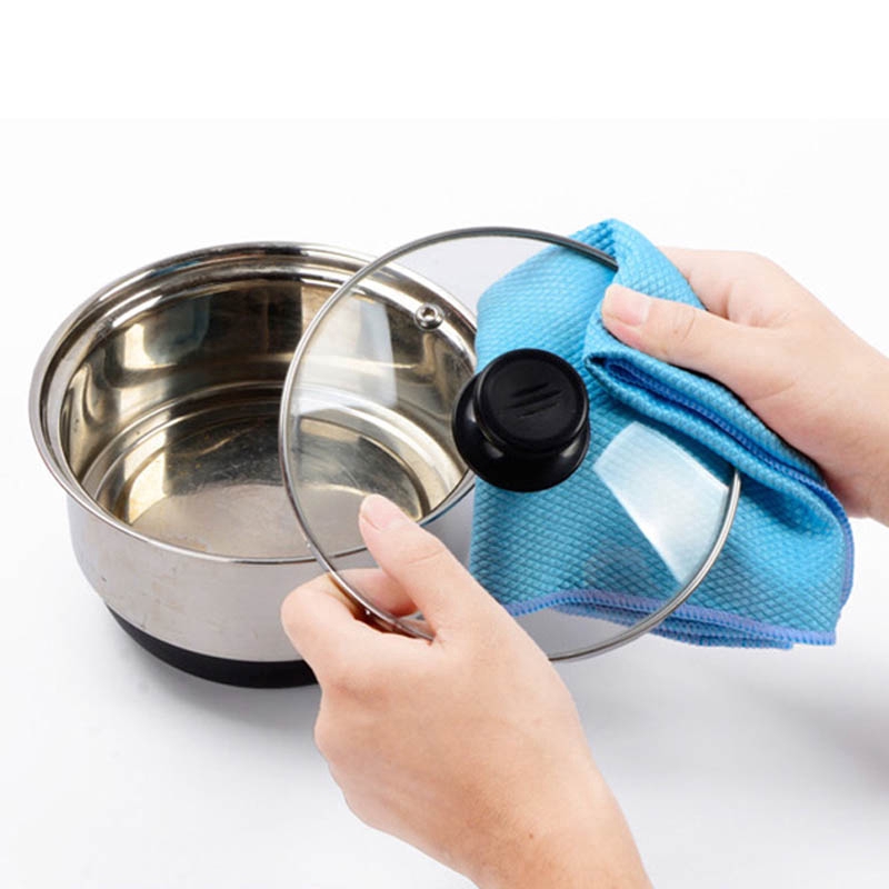 Khăn Lau Kính Chắn Gió Xe Hơi / Cửa Sổ Bằng Thép Không Gỉ Mềm Mại Sáng Bóng Cho Nhà Bếp / Nhà Cửa