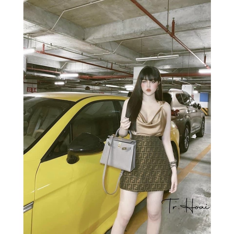 áo kiểu hai dây xích cổ đổ chất vải mềm mịn phối đồ cực đẹp🌸❤️⭐️😜❤️🌸ls069