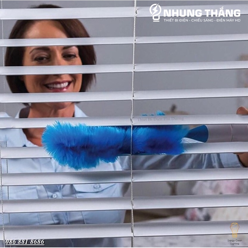 Chổi Lau Bụi Tự Động Spin Duster VS-5092 - Đầu Chổi Công Nghệ Tĩnh Điện Lau Bụi Cực Tốt - Pin Sạc Tích Điện