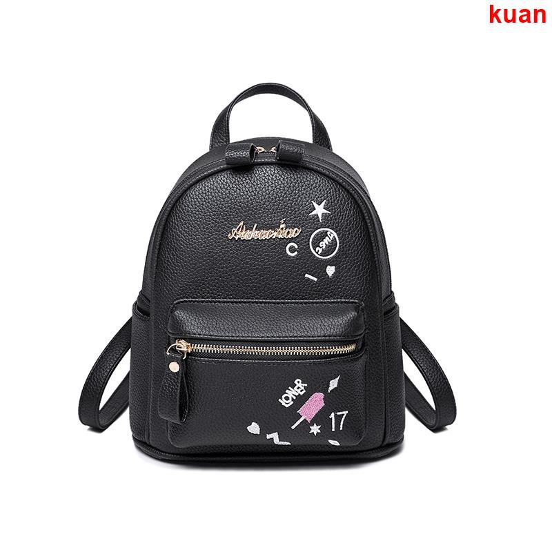 Backpack women 2018 new Korean fashion all-match soft leather mini bag 2019 trendy ladies
