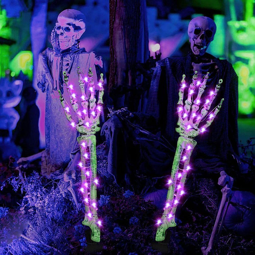 LANSEL Bộ 2 Bàn Tay Xương Trang Trí Halloween