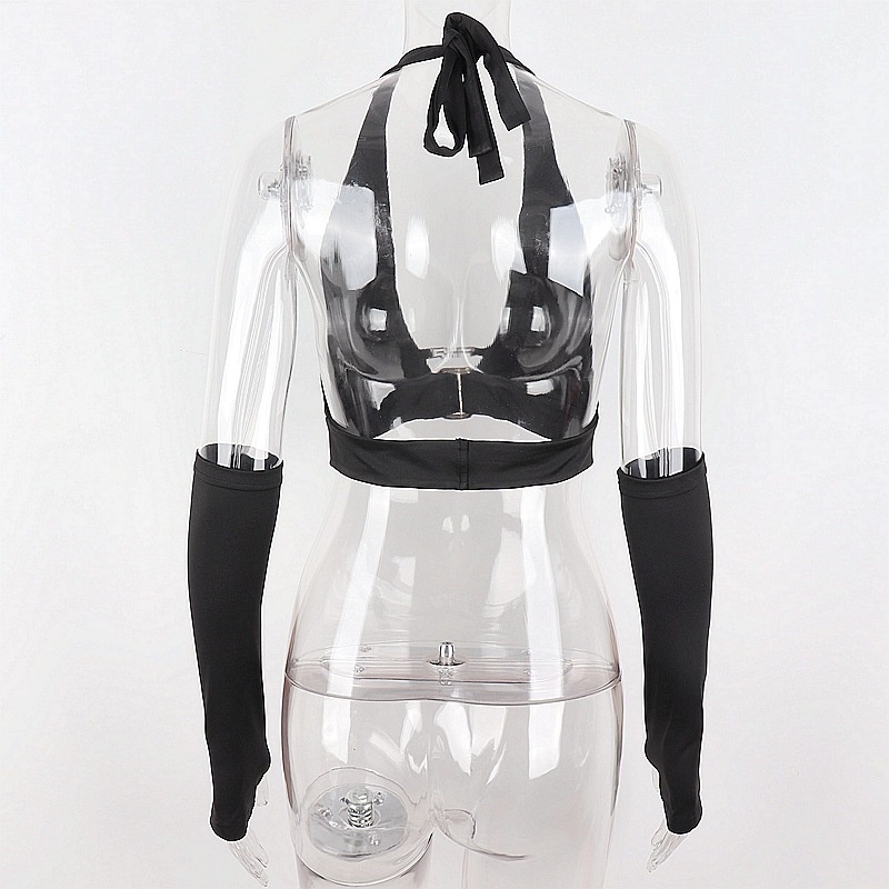 Ins Áo Tank Top Hở Lưng Có Khóa Cài Phong Cách Đường Phố Cho Nữ