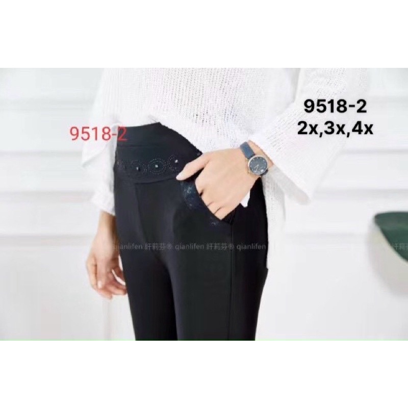 Quần Thun Ôm Nữ Trung Niên Trơn Hàng Quảng Châu Cao Cấp 4 Size Mỏng Mát Dai Vải 48-78Kg Vừa