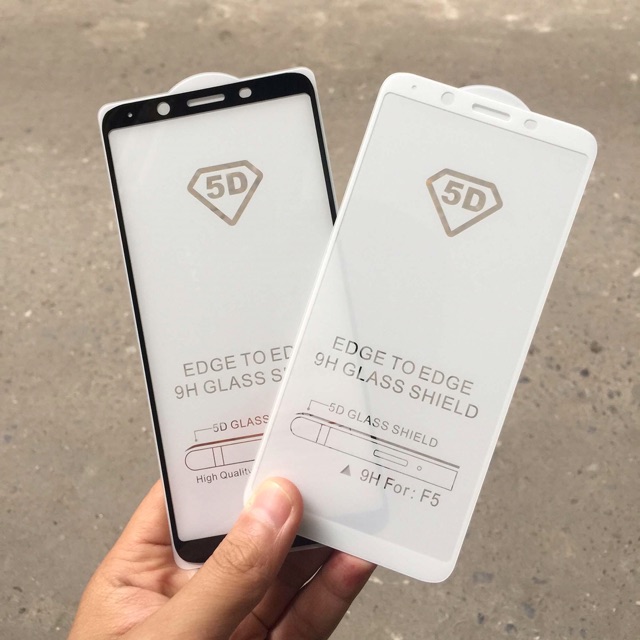 [⚡️Giá Sỉ] Kính cường lực oppo F5 Full màn, Full keo 5D,9D,10D,12D