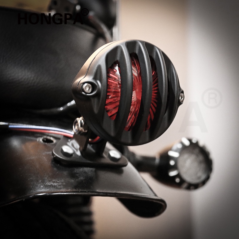 Đèn LED Phanh Dừng Gắn Đuôi Xe Mô Tô Phong Cách Retro